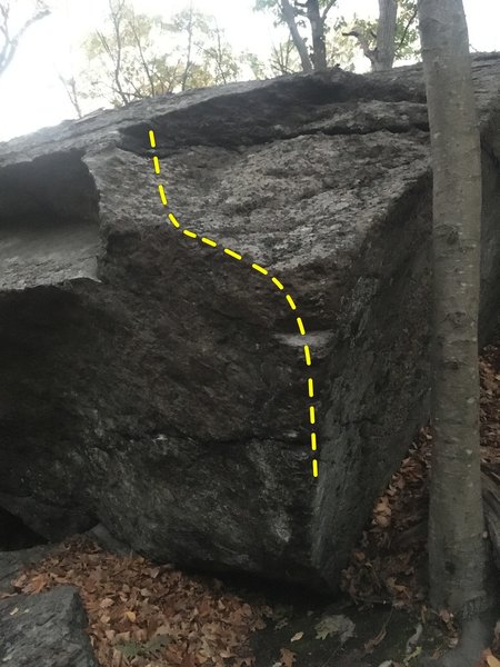 Climb the arete.