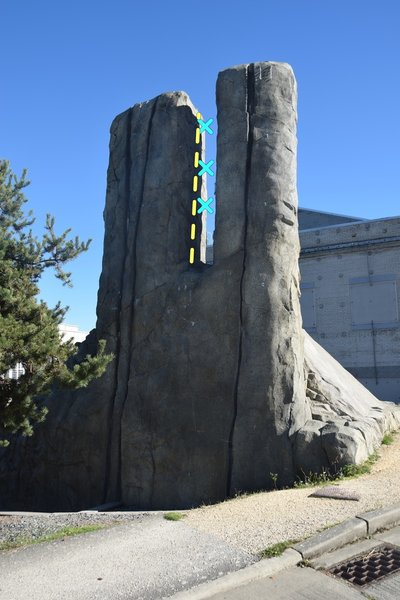 "The Obvious Chimney" in The Mountaineers North Plaza