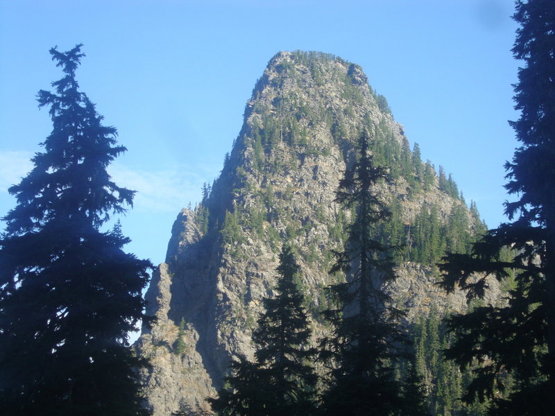 East side of Guye from the PCT. Gully is clearly visible on the upper half.