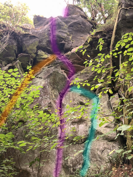 Logjam in Magenta, with two variations.