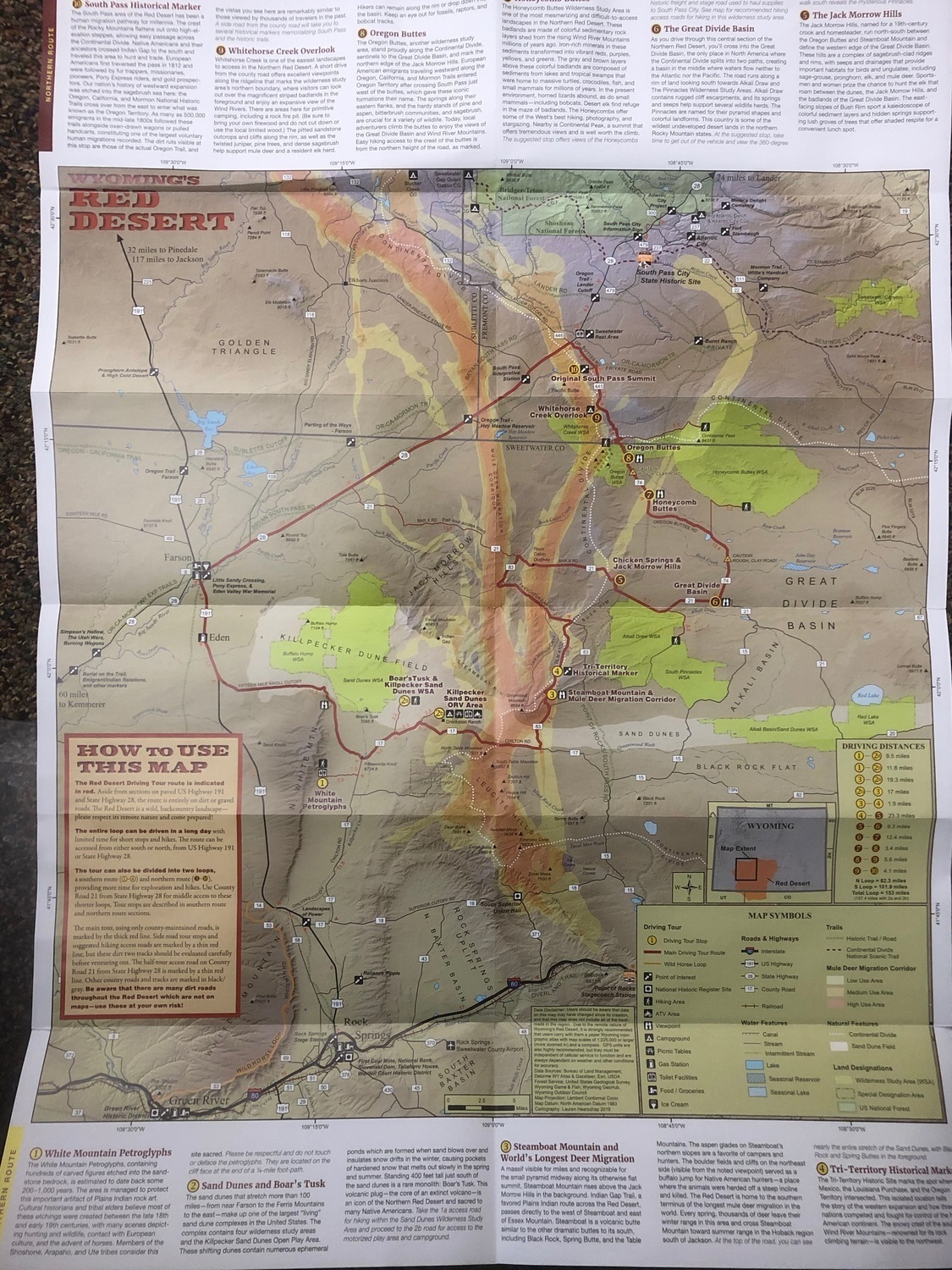 Red Desert Wyoming Map Wyoming Outdoor Council Red Desert Map