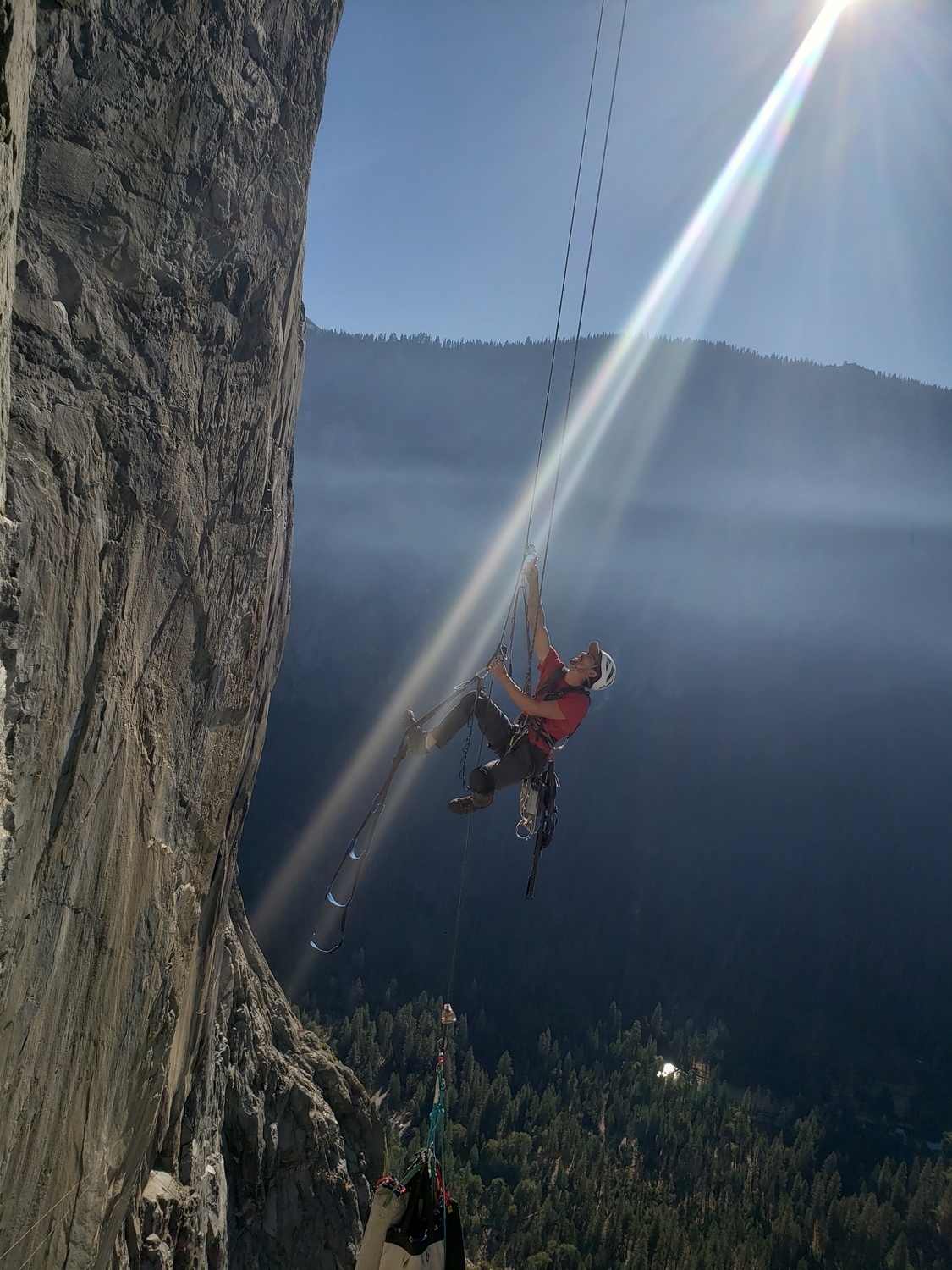 Dave Hoven jugging the Mark of Zorro pitch. Photo by Joel Irby