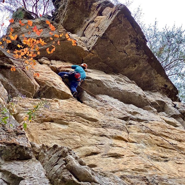 Alec cruising on Guide's 10b