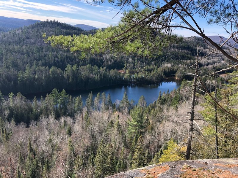 View from the upper large ledge
