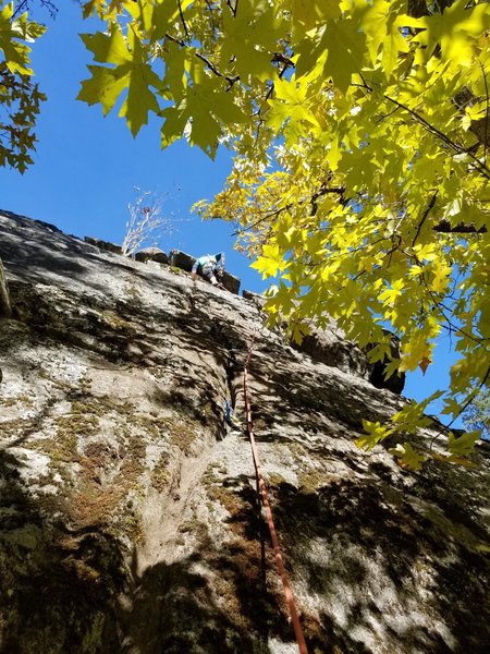 Clipping chains after the first ascent