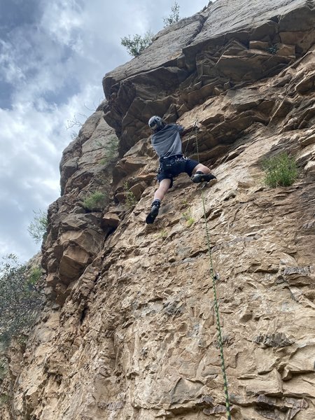 Good look at lower part of the route