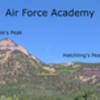 Air Force Academy climbing areas looking to the West.