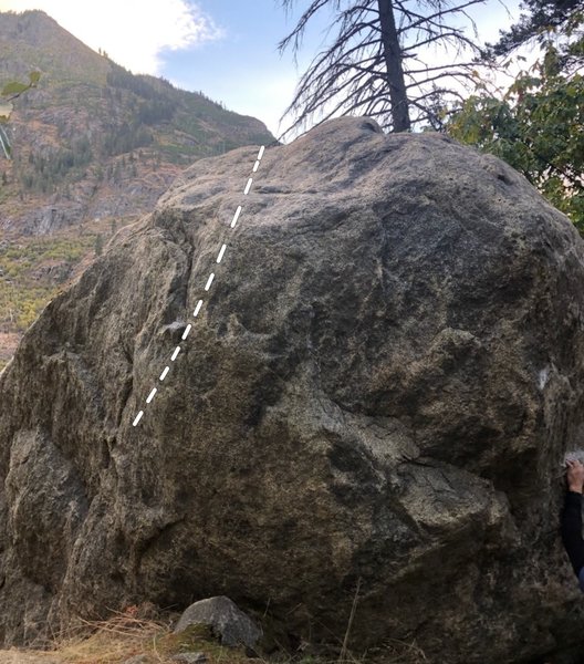 The climb right of humoristic, with climber is not this climb, and is undone