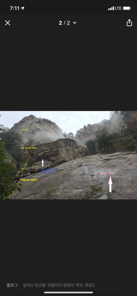 What the base of the lower routes looks like! The yellow route lined up is 'Himalaya Vagabond'.