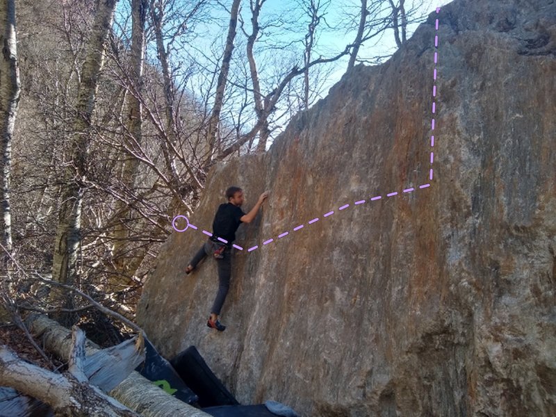 Sage J making his way to the nice rest on Slab Ambassador
