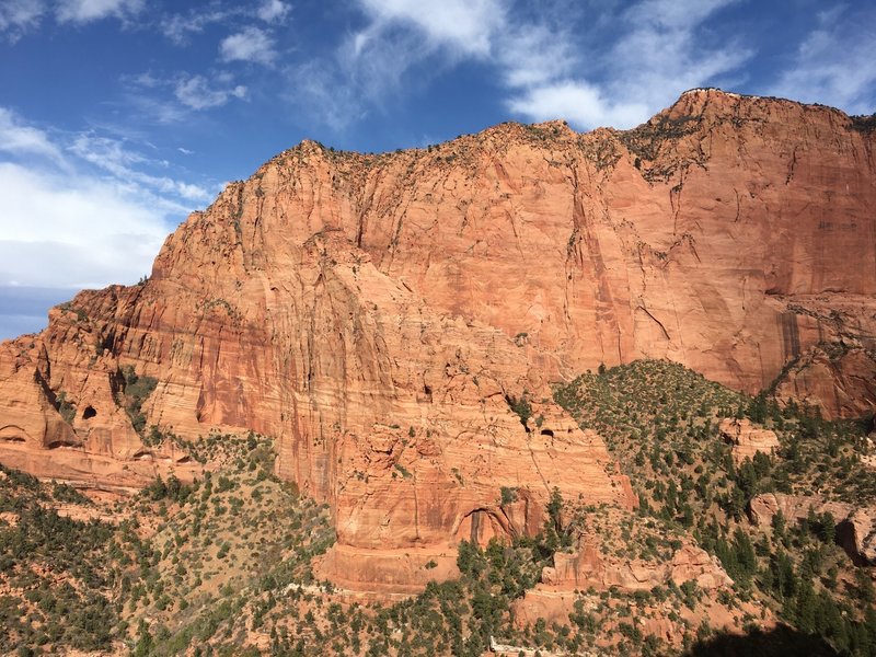 Part of the south face of Beatty Point with Big Game Hunter in the