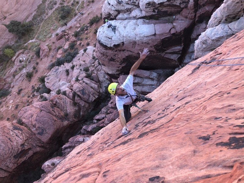 Ralph having fun on the upper slab.