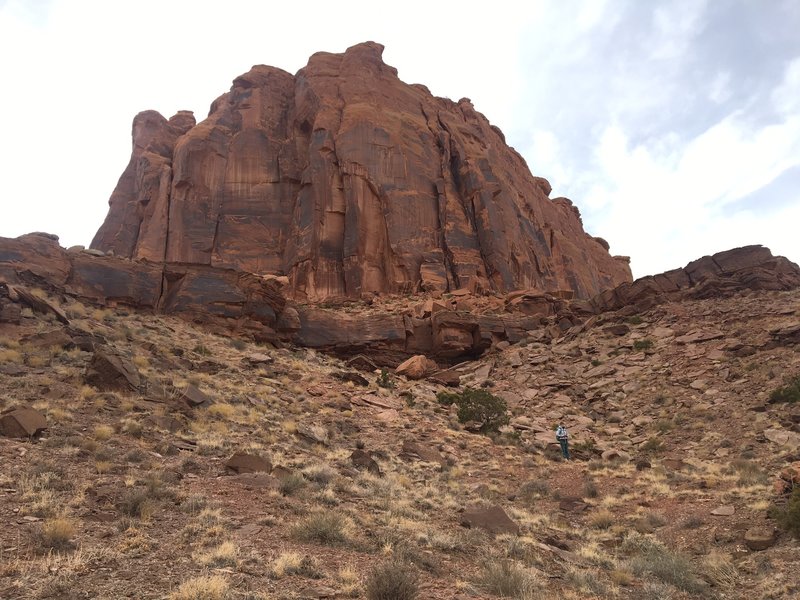 Rock Climbing in Alcove Left, Southeast Utah