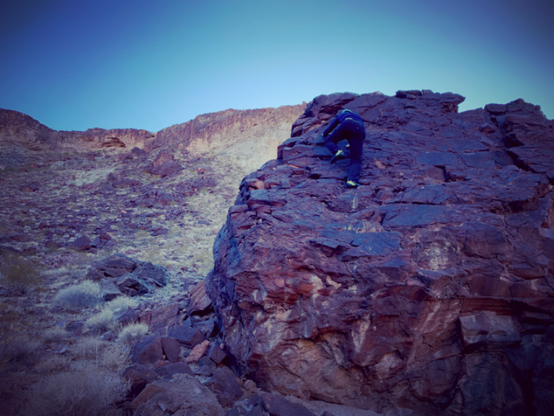 Me on the first ascent.