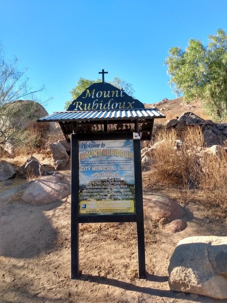Information kiosk, Mt. Rubidoux