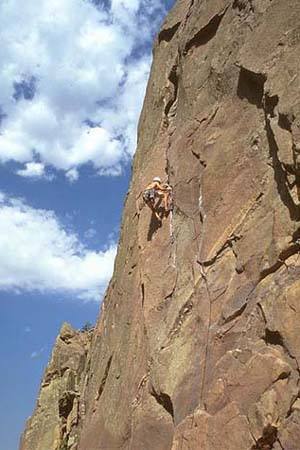 David Benson on a beautiful day, showing why this route is so classic.