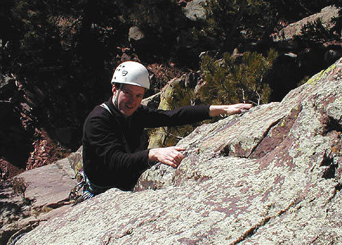 Ben again, going through the crux.