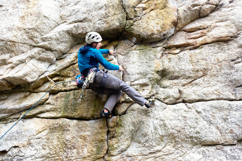 Working through the lower crux