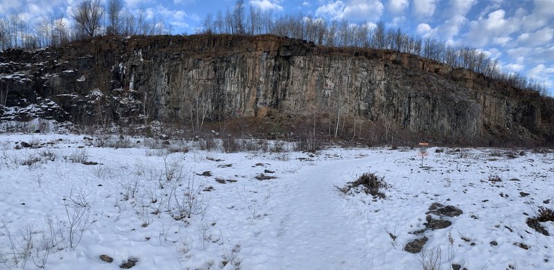 Conditions on 12/5/20. Still very little ice forming anywhere