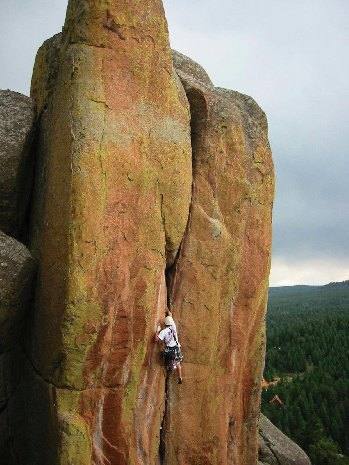 Bernard Vachon hiking Quiver and Quill.<br>
<br>
Photo: Fritz Lowrey.