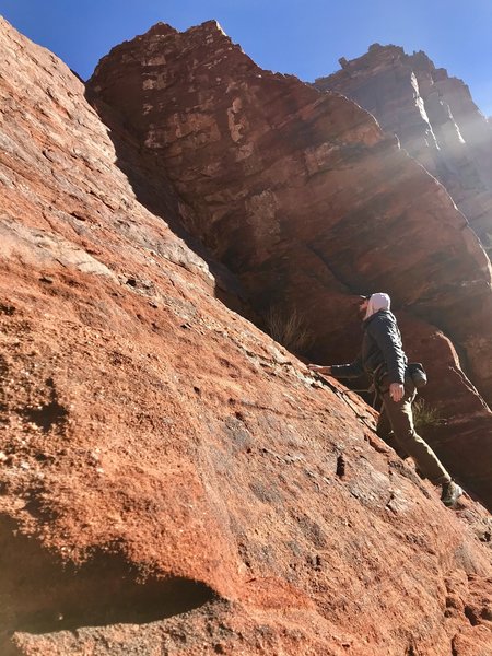 Paul on the chill slab finish of Minions.