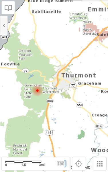 General Location of the Thurmont Watershed