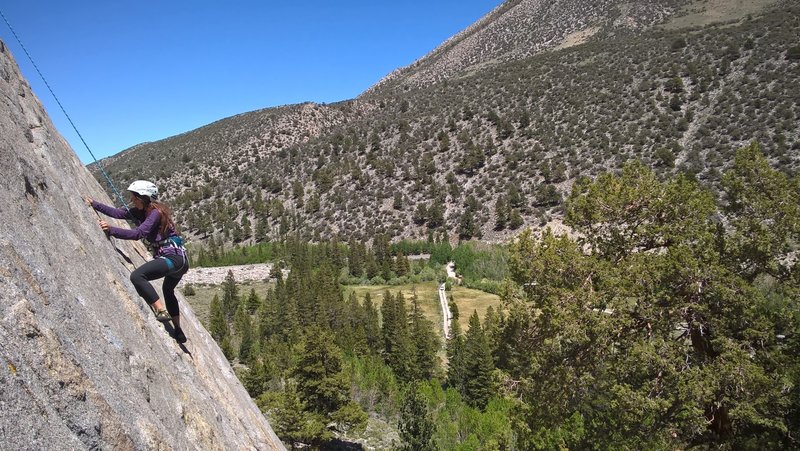 Rachel on Iris slab. Great Views!
