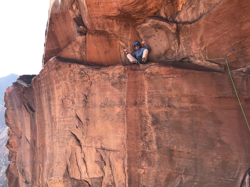 Taking a moment to chill after my beached whale->worm->baby crawl climbing. (C) Nick Buffini