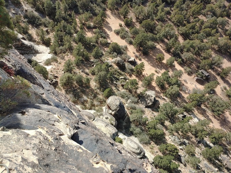 Photo from top of second pitch/start of third
