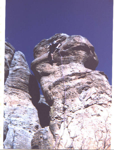 The climber is Darrin Stein puling just over the bulge to the anchors.