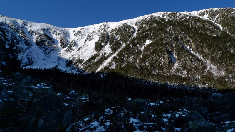 Another view of the headwall - the right side - taken in April 2009