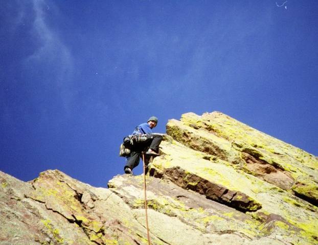 Leading the last pitch of the Yellow Spur 5.6. Photo by Jason Seaver.