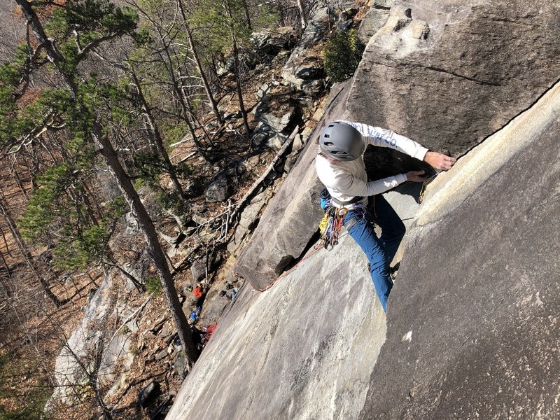 Tommy getting ready to pull the roof.