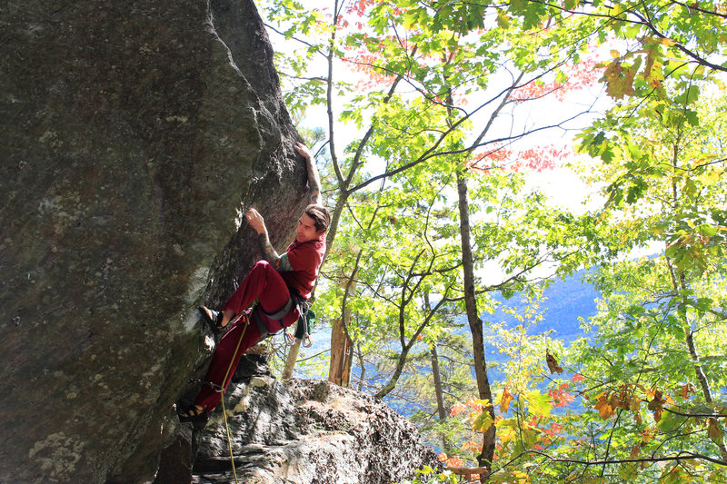 Rock Climb Flatline, *Rumney