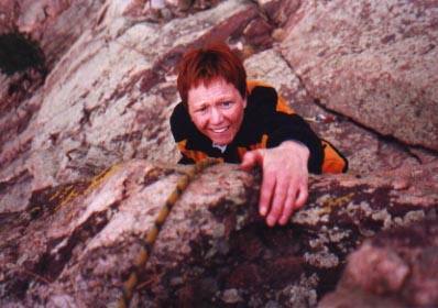 Nancy Hinsey (now Berg) on bonus overhang/lunge finish to the R on P2.