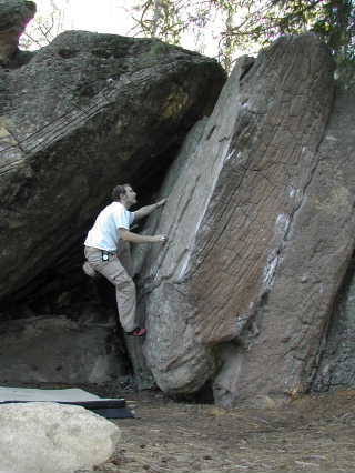 Me on the really fun easy V0. Photographer, self timer.