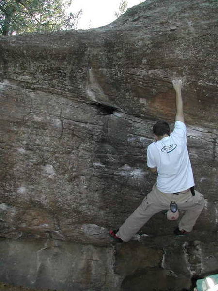 Me on the last good hold. photographer, self timer.
