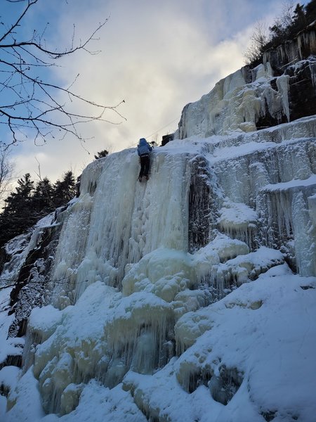 Top roping on Battle of the Bulge 12/29/20