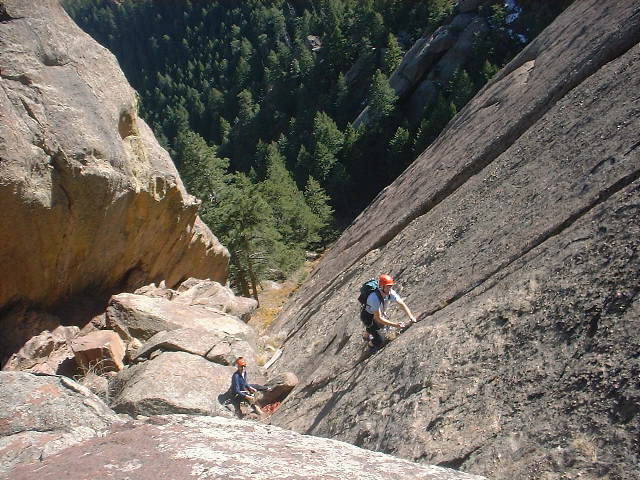 Kevin Currigan-climbing; Bruce Theriault-belaying; Roger Wilkerson-taking photos on November 11, 2001