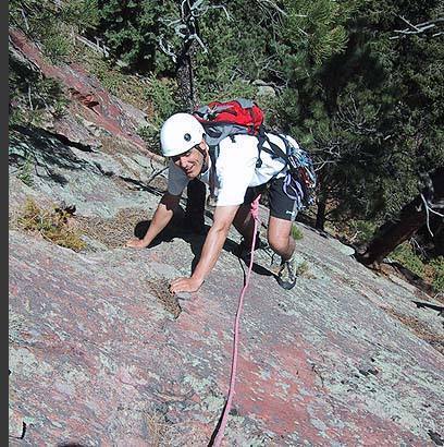 Warren Teissier on the Fourth Flatironette. Why is he smiling?