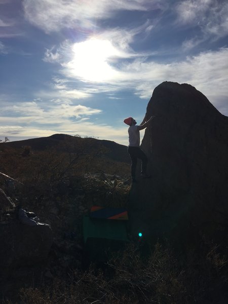 Oscar on the possible (probable?) first ascent on New Years Day 2021