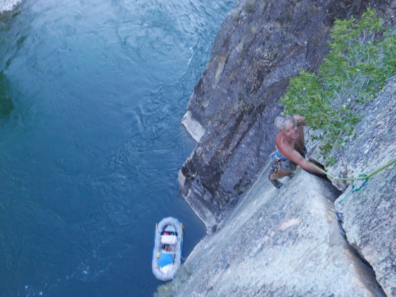 Looking down Cliffside Crack