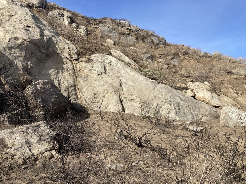 Bouldering in Martin Tudor Jurupa Hills Regional Park, Inland Empire
