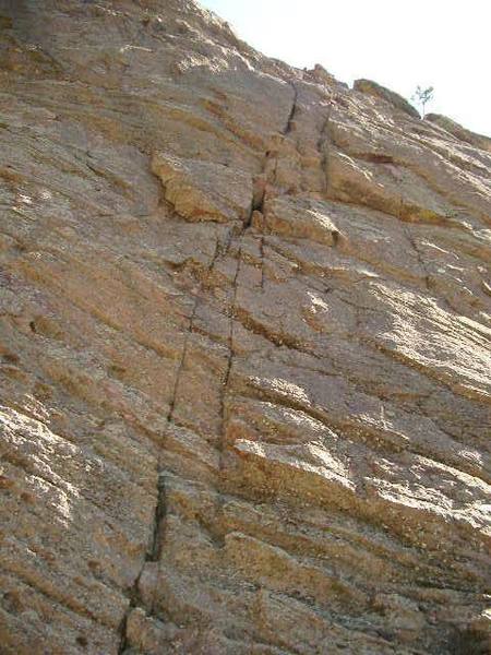 Beta shot of the start of the climb. Steeper and more exciting than it looks!