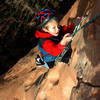 You think you're tough. Here's Zane, age 5 or 6, finishing up the final overhang (with a little aid).
