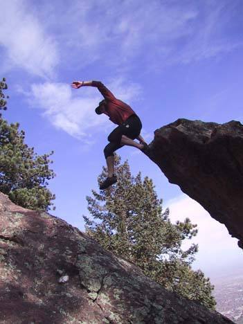 Jump!<br>
Photo by Neil Satterfield.