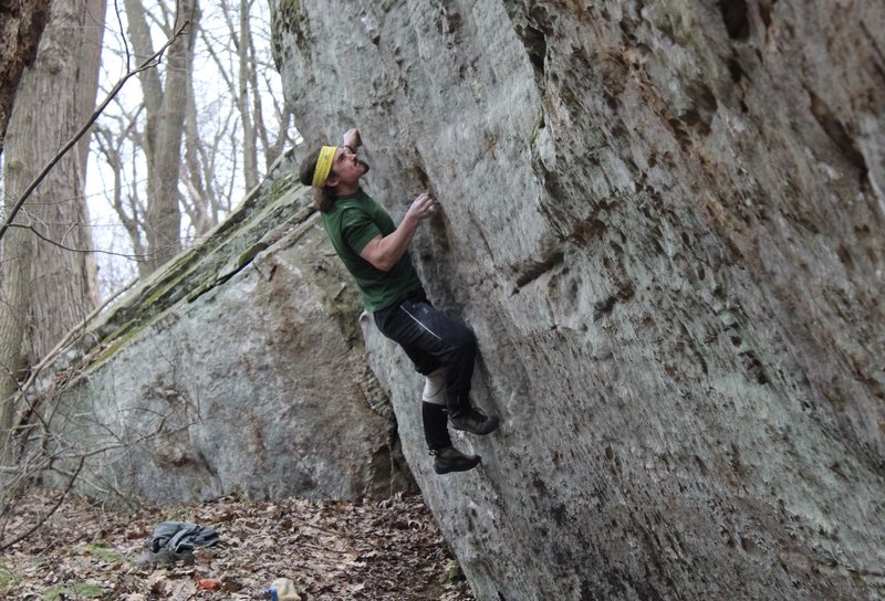 Desperate crimping on "The Yoke" Photo credit: Zach Tanner