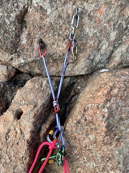 The current condition of the P1 anchors.