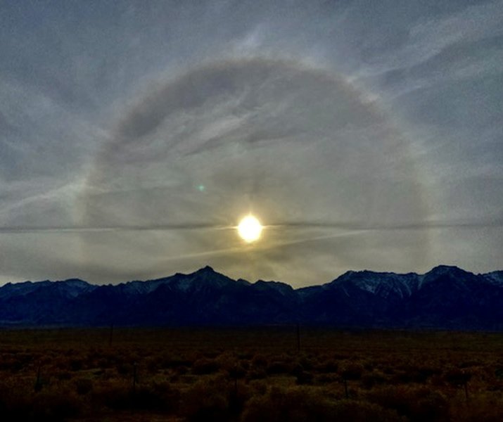 Solar halo over Onion Valley!