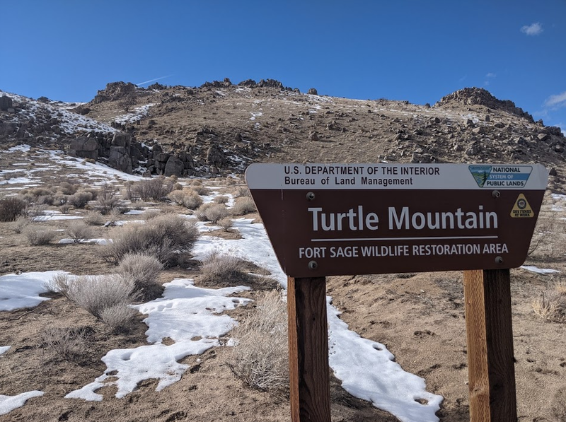 Bouldering in Turtle Mountain, Northeast California